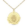 Thumbnail Image 2 of Virgin Mary Name Necklace 14K Yellow Gold 18&quot;