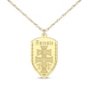 Thumbnail Image 1 of Cross of Caravaca Name Necklace 10K Yellow Gold 22&quot;