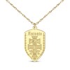 Thumbnail Image 1 of Cross of Caravaca Name Necklace 14K Yellow Gold 22&quot;
