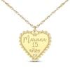 Thumbnail Image 1 of Quinceañera &quot;15 Años&quot; & Name Heart Necklace with Diamond Accent 14K Yellow Gold 18&quot;