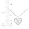 Thumbnail Image 4 of Quinceañera &quot;15 Años&quot; & Name Heart Necklace with Diamond Accent Sterling Silver 18&quot;