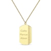 Thumbnail Image 1 of Men's Engraved Names Dog Tag Necklace 10K Yellow Gold 22&quot;