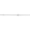 Thumbnail Image 3 of Flower-Topped Vertical Tag Name Necklace 10K White Gold 18&quot;