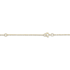 Thumbnail Image 3 of Flower-Topped Vertical Three Tag Name Necklace 14K Yellow Gold 18&quot;