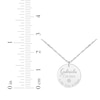Thumbnail Image 3 of Baby Stats Disc Diamond Accent Necklace 10K White Gold 18&quot;