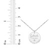 Thumbnail Image 3 of Baby Stats Disc Diamond Accent Necklace Sterling Silver 18&quot;