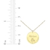 Thumbnail Image 3 of Baby Stats Alphabet Blocks Disc Necklace 10K Yellow Gold 18&quot;