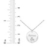 Thumbnail Image 3 of Baby Stats Alphabet Blocks Disc Necklace Sterling Silver 18&quot;