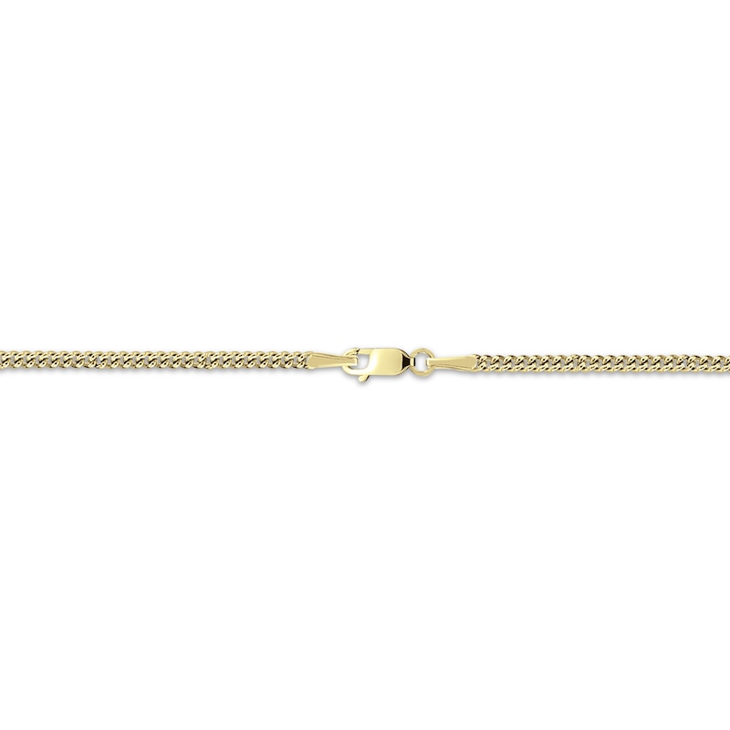 Main Image 2 of Two-Barred Cross Rectangle Name Necklace 10K Yellow Gold 22&quot;
