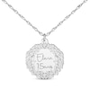 Thumbnail Image 3 of Engravable Diamond Accent Vine Necklace 10K White Gold 18"
