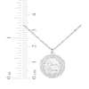 Thumbnail Image 6 of Engravable Diamond Accent Vine Necklace 10K White Gold 18"