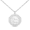 Thumbnail Image 3 of Engravable Diamond Accent Vine Necklace 14K White Gold 18&quot;