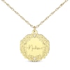 Thumbnail Image 2 of Engravable Diamond Accent Vine Necklace 14K Yellow Gold 18"