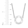 Thumbnail Image 6 of Engravable Small Loop Necklace Sterling Silver 22&quot;