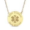 Thumbnail Image 1 of Medical Alert Notification Necklace 14K Yellow Gold 18&quot;
