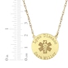 Thumbnail Image 4 of Medical Alert Notification Necklace 14K Yellow Gold 18&quot;