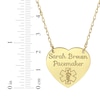 Thumbnail Image 4 of Heart-Shaped Medical Alert Notification Necklace 10K Yellow Gold 18&quot;