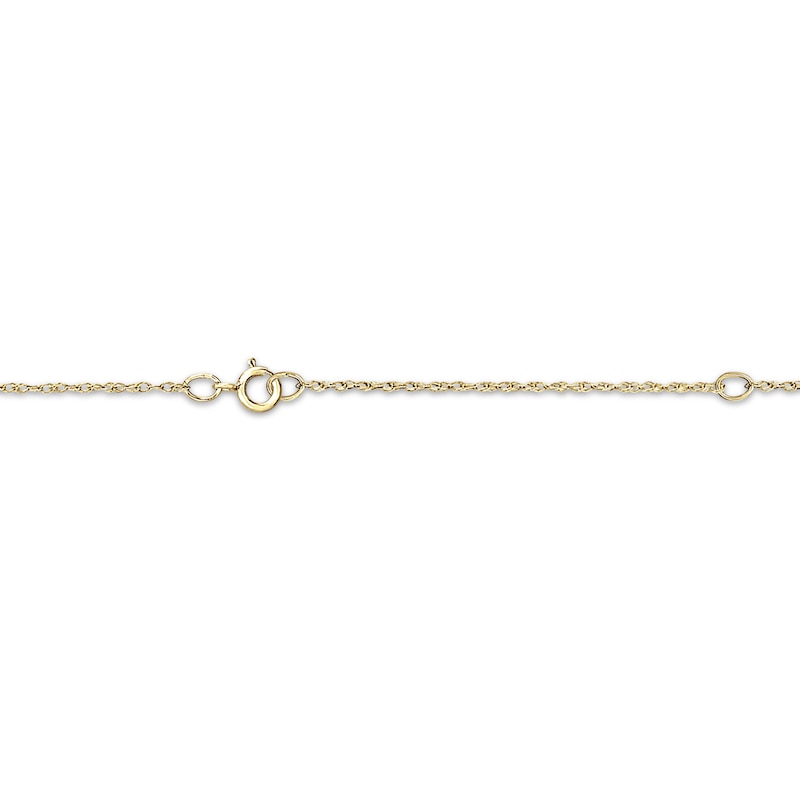 Main Image 2 of Heart-Shaped Medical Alert Notification Necklace 14K Yellow Gold 18"