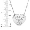 Thumbnail Image 4 of Medical Alert Heart Necklace Sterling Silver 18&quot;