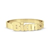 Thumbnail Image 3 of Bubble Print Name Ring 14K Yellow Gold
