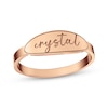 Thumbnail Image 1 of Personalized Oval Signet Ring 14K Rose Gold