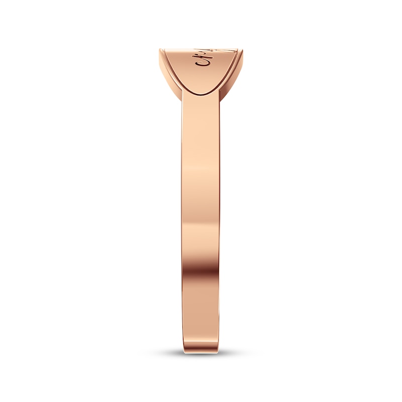 Main Image 2 of Personalized Oval Signet Ring 14K Rose Gold