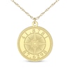 Thumbnail Image 1 of Compass Coordinates Necklace 10K Yellow Gold 18&quot;