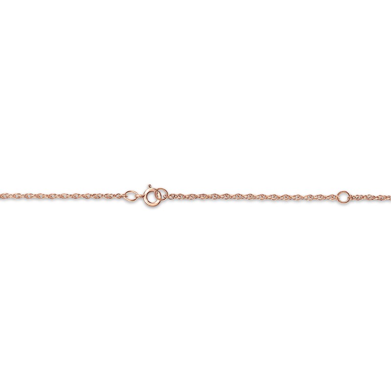 Main Image 2 of Compass Coordinates Necklace 14K Rose Gold 18&quot;