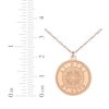 Thumbnail Image 4 of Compass Coordinates Necklace 14K Rose Gold 18&quot;