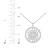 Thumbnail Image 4 of Compass Coordinates Necklace 14K White Gold 18&quot;