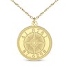 Thumbnail Image 1 of Compass Coordinates Necklace 14K Yellow Gold 18&quot;