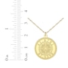 Thumbnail Image 4 of Compass Coordinates Necklace 14K Yellow Gold 18&quot;