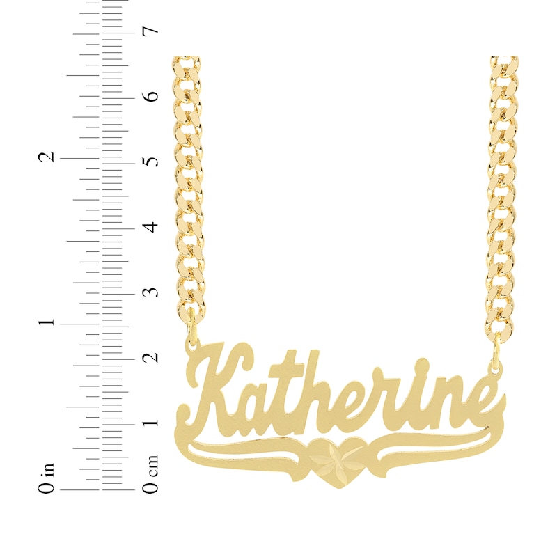 Main Image 2 of Script Name Necklace 14K Yellow Gold 18&quot;