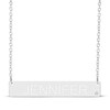 Thumbnail Image 1 of Name & Diamond accent Bar Necklace Sterling Silver 18&quot;
