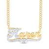 Thumbnail Image 1 of Diamond Script Name Necklace 1/20 ct tw 14K Yellow Gold 18&quot;
