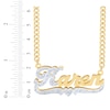 Thumbnail Image 2 of Diamond Script Name Necklace 1/20 ct tw 14K Yellow Gold 18&quot;