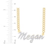 Thumbnail Image 2 of Diamond Large Script Name Necklace 1/4 ct tw 14K Yellow Gold 18&quot;