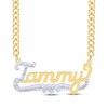 Thumbnail Image 1 of Diamond Script Name Necklace 1/20 ct tw 14K Yellow Gold 18&quot;