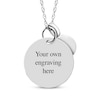 Thumbnail Image 2 of Round Photo & Mother of Pearl Charms Necklace Sterling Silver 18&quot;
