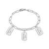 Thumbnail Image 2 of Mini Photo Tag Charm Bracelet Sterling Silver 7&quot;
