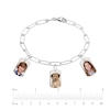 Thumbnail Image 2 of Mini Photo Tag Charm Bracelet Sterling Silver 7"