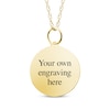 Thumbnail Image 2 of Small Round Photo Charm Necklace 10K Yellow Gold 18&quot;