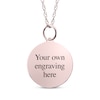 Thumbnail Image 1 of Small Round Photo Charm Necklace 10K Rose Gold 18"