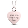 Thumbnail Image 2 of Small Heart Photo Charm Necklace 10K Rose Gold 18"
