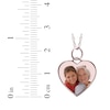Thumbnail Image 3 of Small Heart Photo Charm Necklace 10K Rose Gold 18"