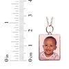 Thumbnail Image 3 of Small Rectangle Photo Charm Necklace 10K Rose Gold 18&quot;