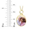 Thumbnail Image 3 of Small Oval Photo Charm Necklace 10K Yellow Gold 18&quot;