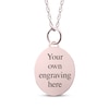 Thumbnail Image 2 of Small Oval Photo Charm Necklace 10K Rose Gold 18"