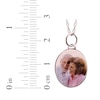 Thumbnail Image 3 of Small Oval Photo Charm Necklace 10K Rose Gold 18"