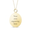 Thumbnail Image 2 of Medium Oval Photo Charm Necklace 10K Yellow Gold 18&quot;